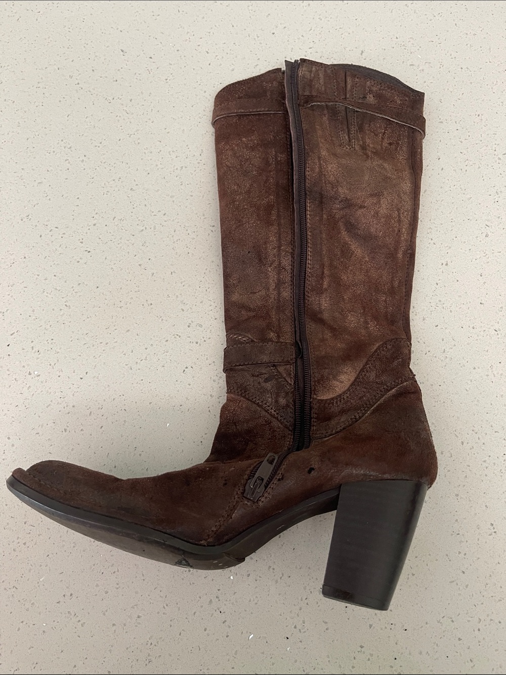 AFEF Disstressed Cowboy Boots‎ - Picture 7 of 8